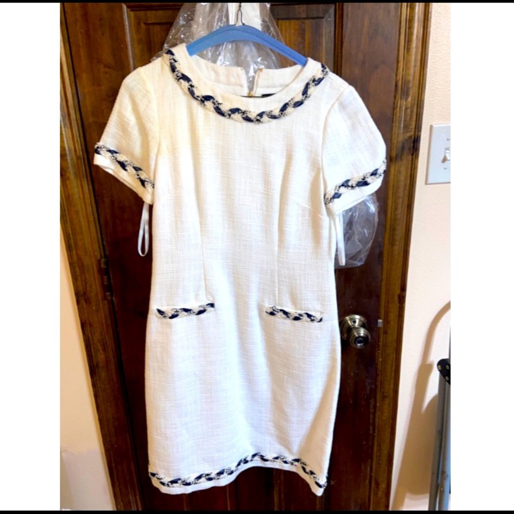 Karl Lagerfeld White Tweed dress